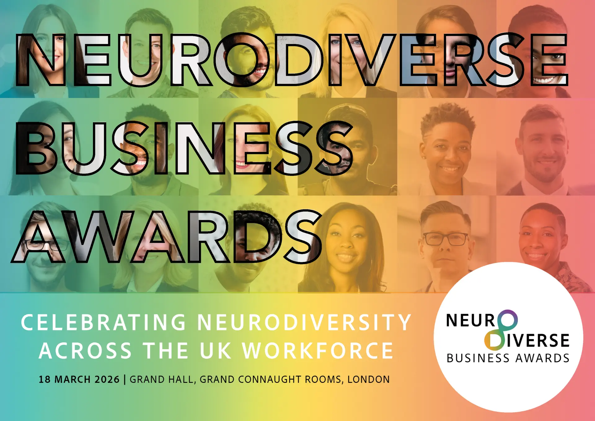 Neurodiverse Business Awards 2026, celebrating neurodiversity across the UK workforce, Grand Connaught Rooms, London